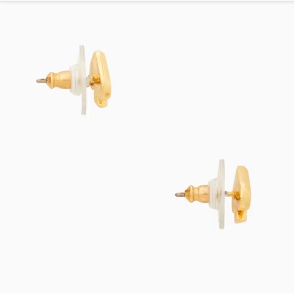 Kate Spade Everyday Spade Studs Black/Gold Earrings - Picture 3 of 6